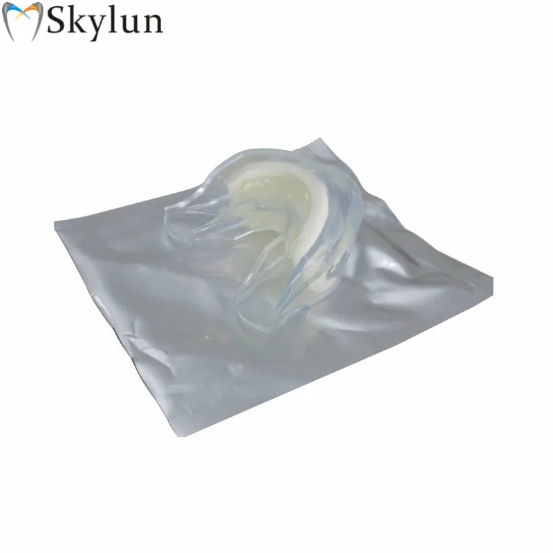 100 Stück Zahnaufhellung, vorinstalliertes, nicht peroxid-Mundgel-Tablett, vorgefülltes Mundtablett