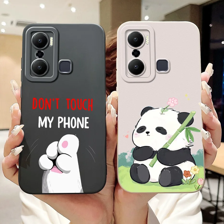 Lens Protective Case For Infinix Hot 20 Play X6825 / Hot 20 X6826B X6826C Lovely Soft Silicone Cover For Infinix Hot20 20Play