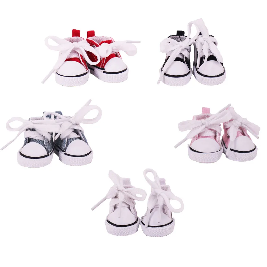 Mini pluszowe akcesoria dla lalek Labubu Shes Plimsolls Fashion Cool Boy Multicolor i strój Labubu trampki różne Kpop pluszowe