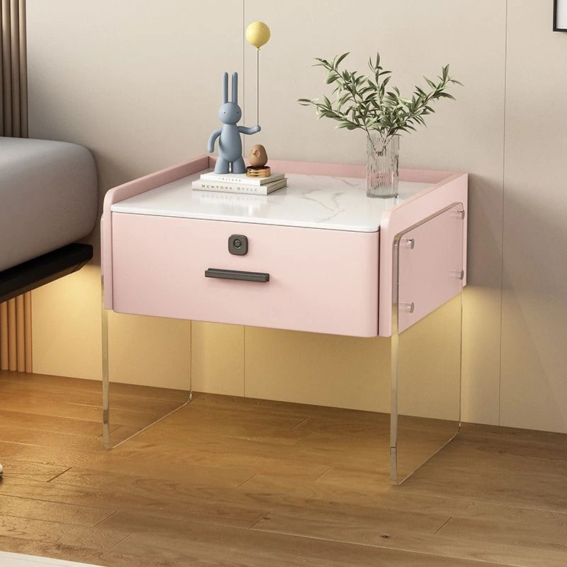 

Luxury smart bedside table - minimalist in modern design with Bluetooth speakers