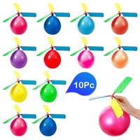 1-10pcs Helicopter Balloon Portable Outdoor Playing Flying Air Ballon Toy Birthday Party Decorations Kids Gift Party Supplies