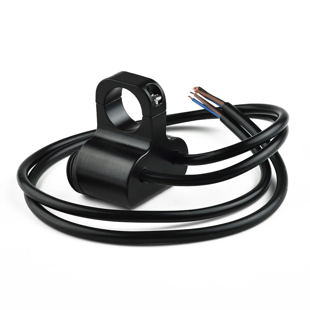 

2 Way Motorcycle switch 7/8" DC 12V Dual Button Headlight Refit Waterproof ATV Aluminum Alloy Handlebar Red Light Portable