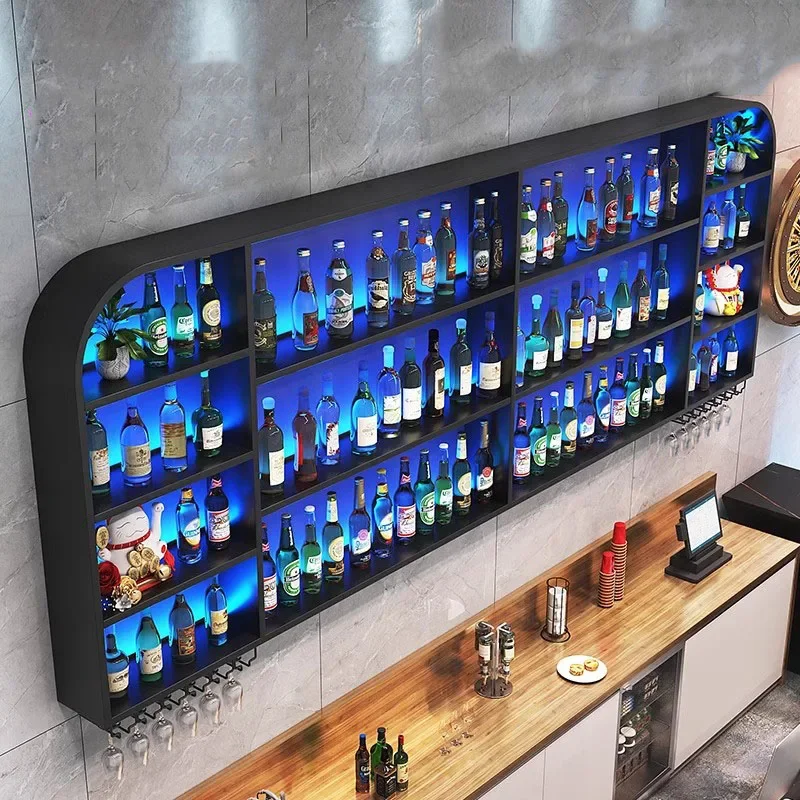 

Drink Storage Corner Wine Rack Liquor Shelf Buffet Modern Holder Wine Cabinets Commercial Retail Adega Barzinho Hotel Furniture