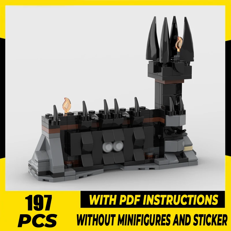 

Moc Building Bricks Битва на Черном Вороте Модель Технология Волшебные Кольца Модель Блоки Подарки Рождественская Игрушка DIY Сборочный Набор