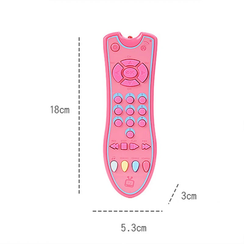 Music Mobile Phone TV Remote Control Car Key Baby Early Educational Toys Electric Numbers English Learning Toys Gift For Newborn