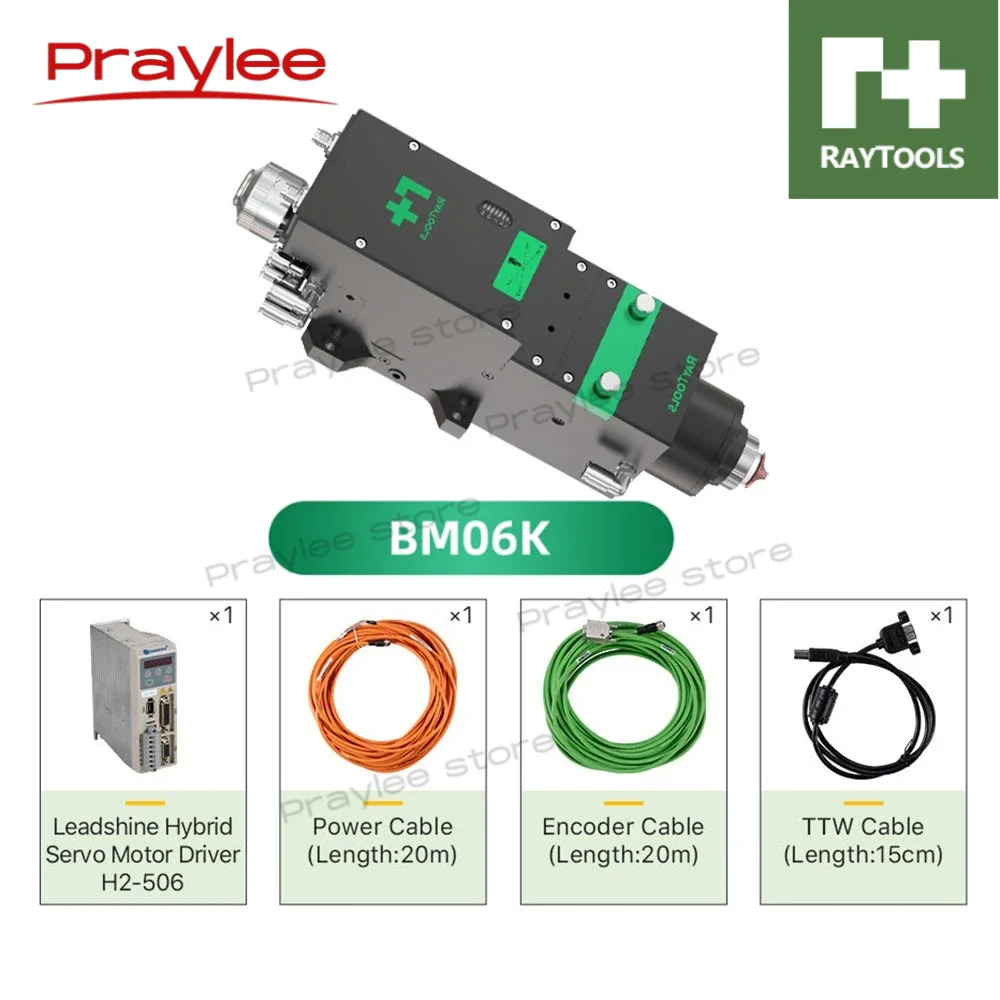 Original Raytools BM06K AutoFocus Fiber Laser Cutting Head 0‑6KW F150 F200 CNC Laser Cutting Head Fit Raycus IPG Laser Equipment