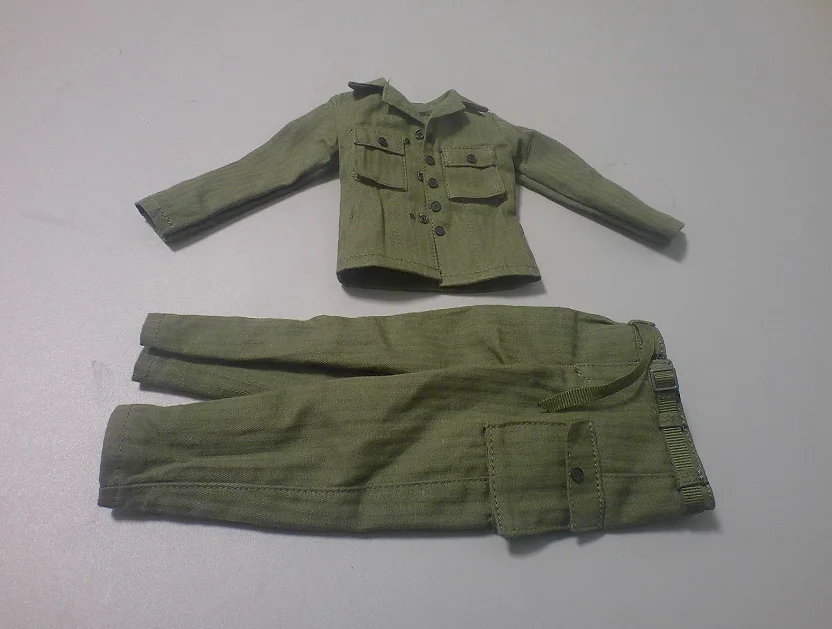 

FP010 1/6 Soldier Clothes WWII US Ranger Medic 1944 Coat&Pants for 12'' Figure