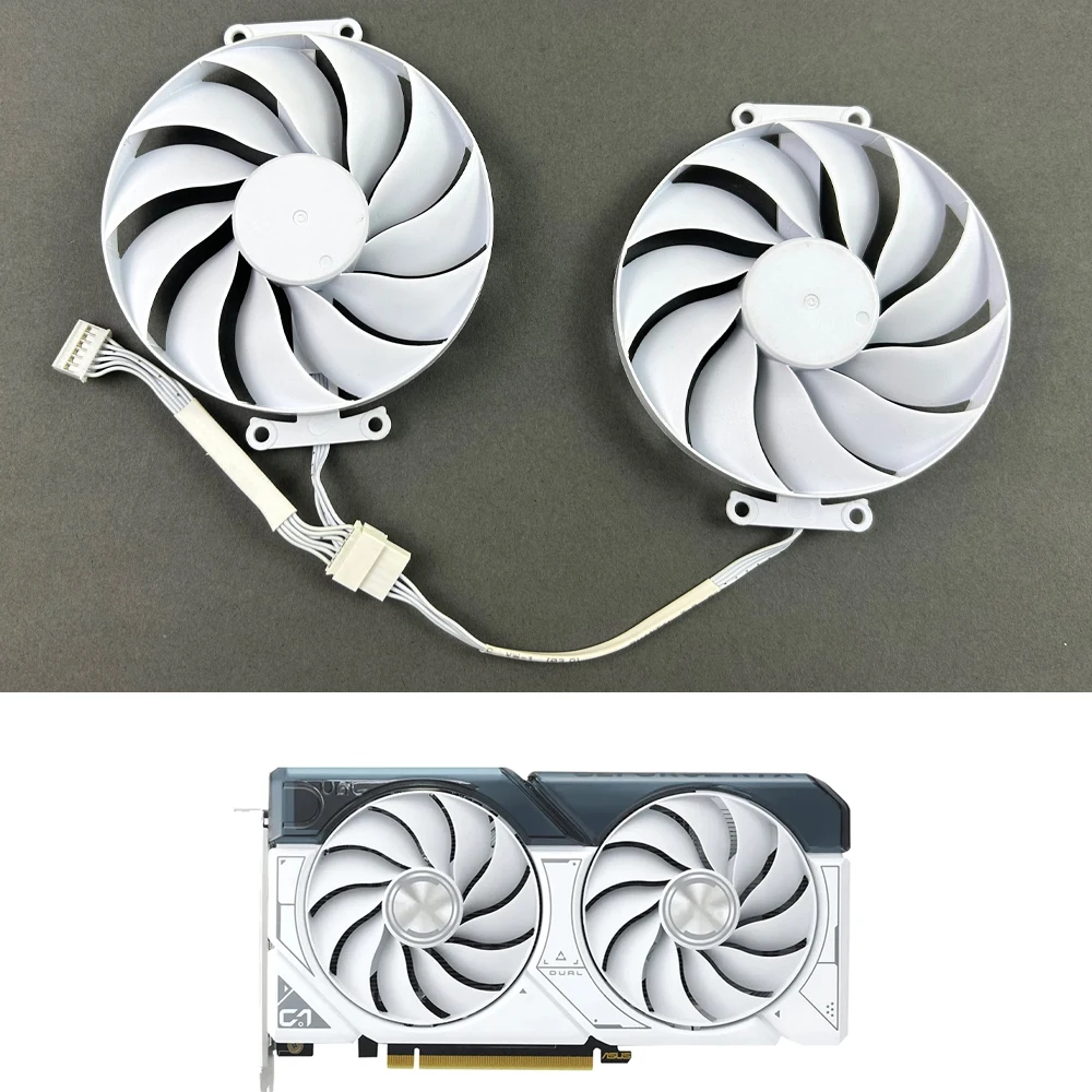 

NEW Cooling Fan 90mm 6PIN FD9015U12D For ASUS RTX4060 4060ti DUAL WHITE Graphics Card Fans
