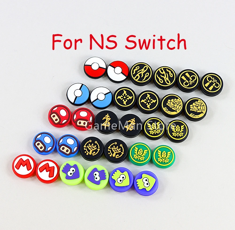 200pcs Thumb Stick Grip Joystick Cap Soft Protective Cover For Nintendo Switch NS Joy-Con Controller Replacement Parts