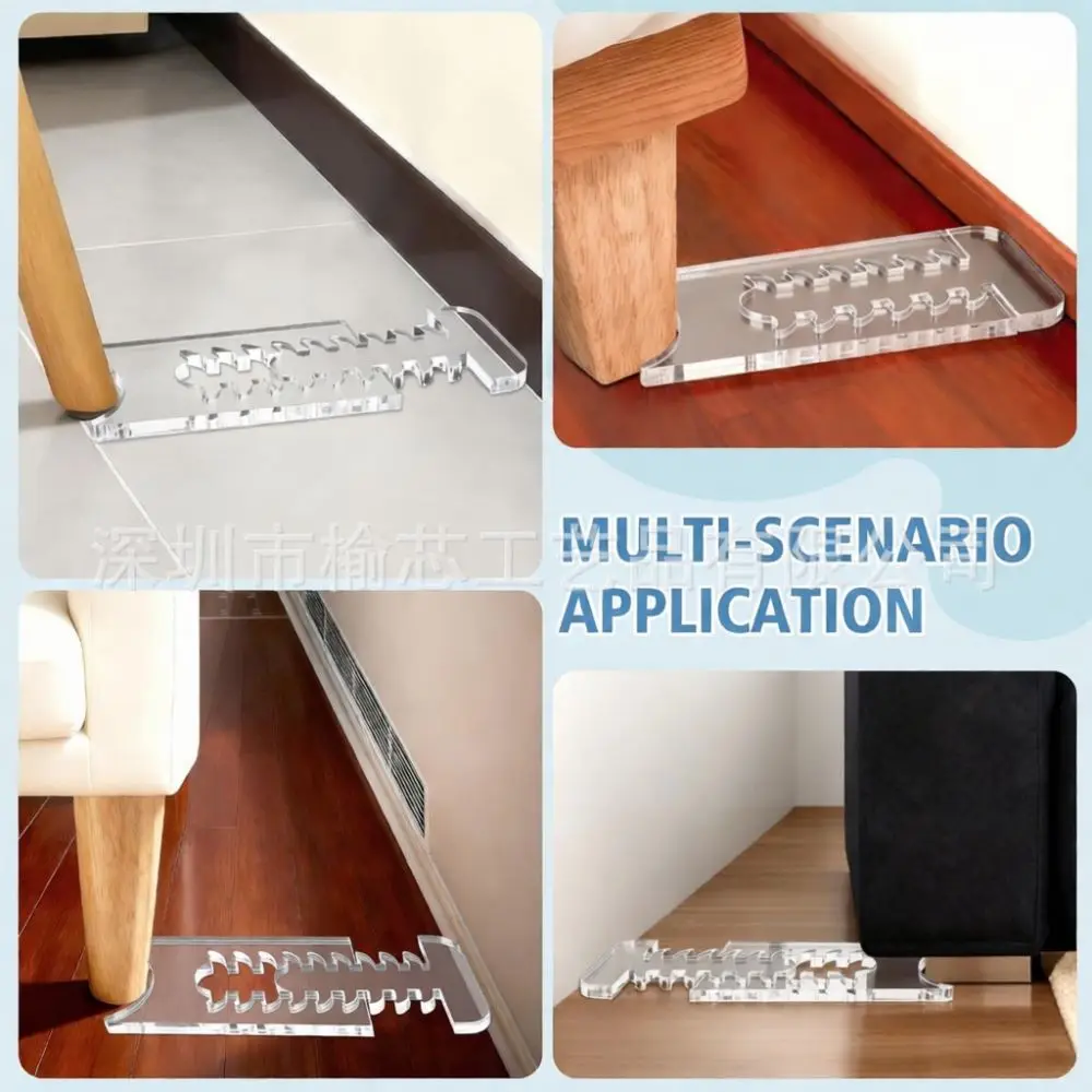 Anti Slip Acrylic Wall Spacer Protector Adjustable Fireproof Buffer Pad For Furniture Stable Support Transparent Tool