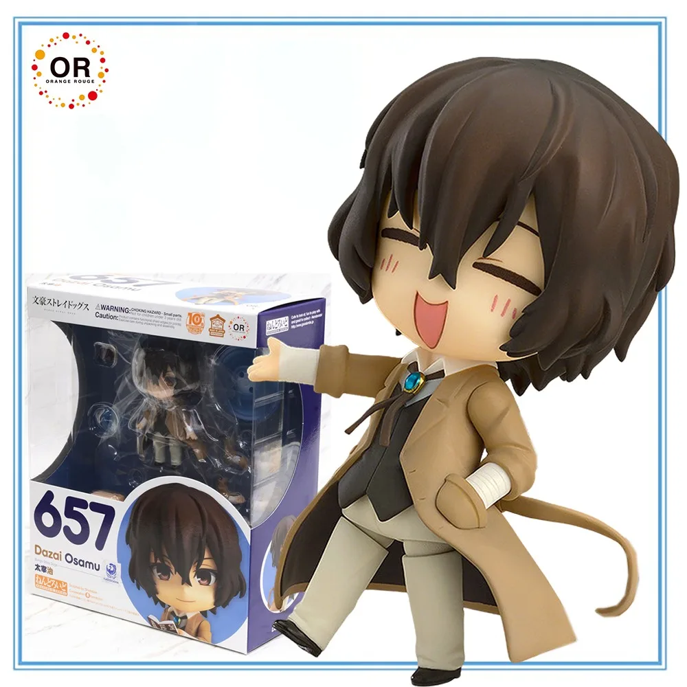 

100% Оригинальный, в наличии, Orange Rouge Nendoroid # 657) Коллекционная фигурка Дазая Осаму из аниме Bungou Stray Dogs, серия моделей-игрушек