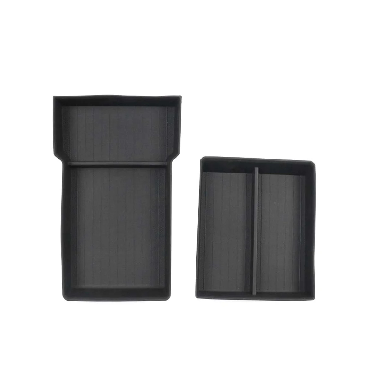 

For Tesla Model 3 Highland 2023 Car Center Console Storage Case Armrest Storage Box Upper&Lower Silicone Anti-Slip Mat A
