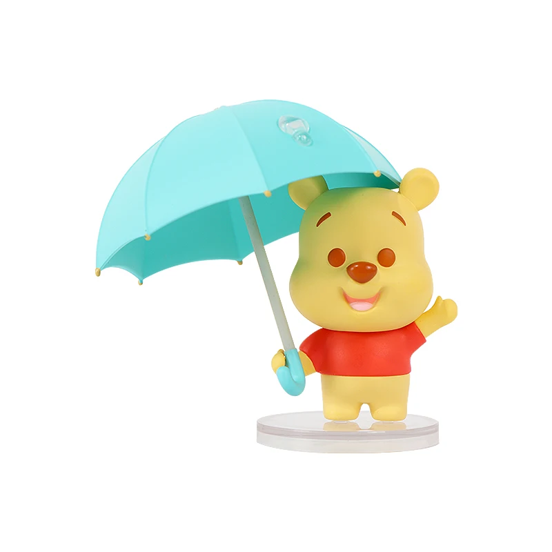 Echte Miniso Disney Winnie The Pooh-serie regenachtig seizoen thema figuur Teigetje Knorretje Qir Pooh schattig ornament cartoon anime