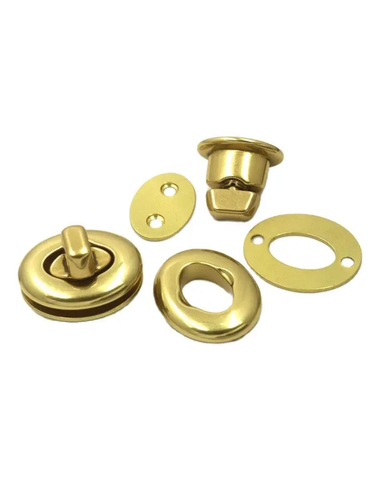 Brass Swivel Lock Buckles for Leather Bag, Wallet Making, DIY Accessories, 1Pc