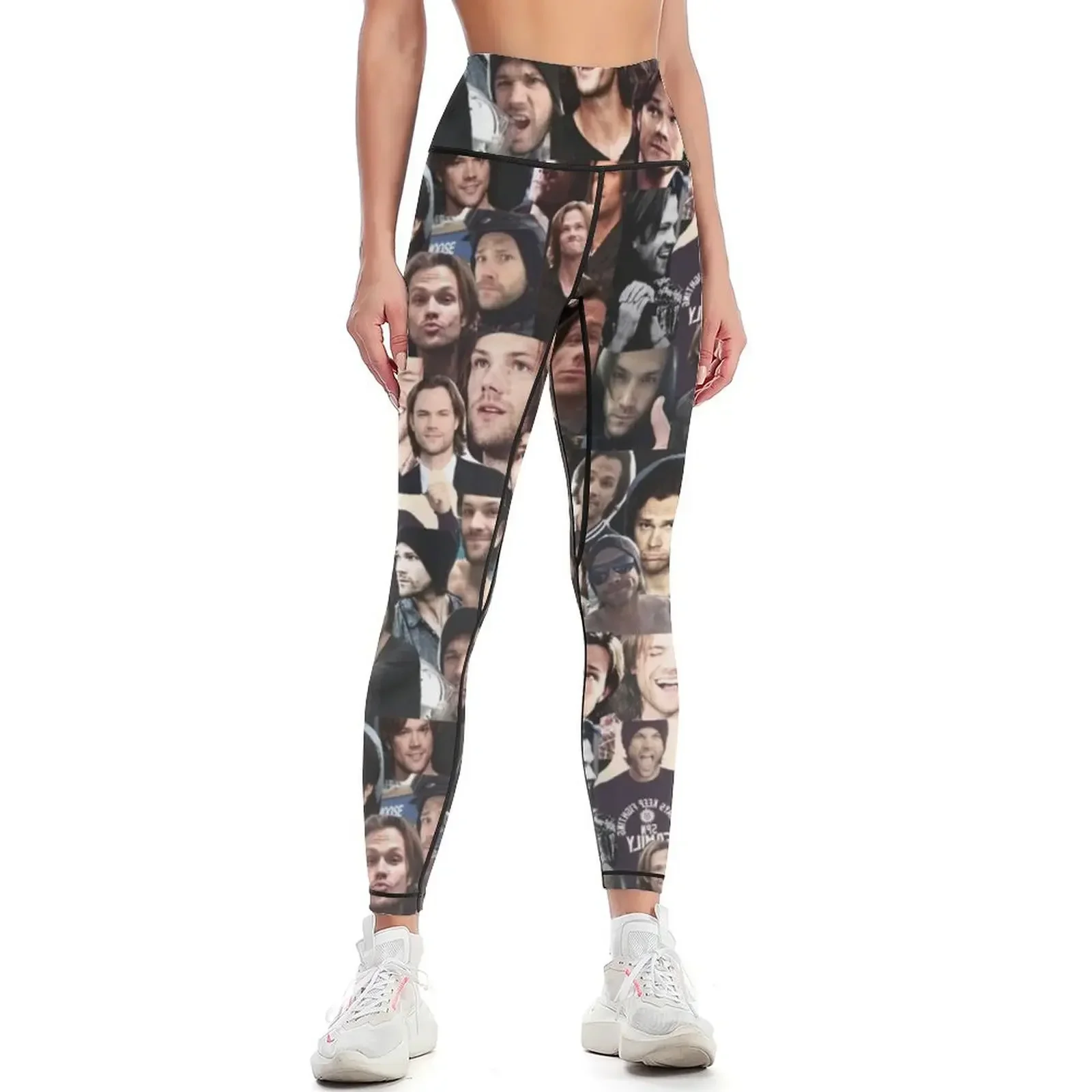

Jared Padalecki Collage Leggings Women sports active wear Pants sport Legging sport Womens Leggings
