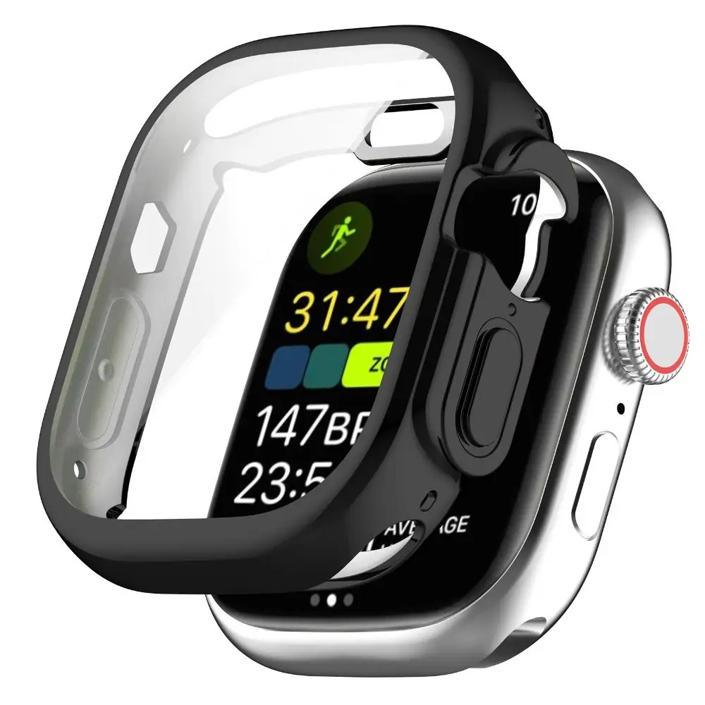 Funda completa de TPU para reloj inteligente, carcasa protectora, accesorios suaves, Protector de pantalla para Apple Watch Ultra 49MM