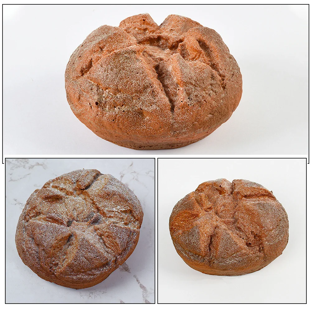 

Faux Bread Decor Coffee Color Pu Material Lifelike Bread For Cake Shop Display Prop Artificial Food Decorations