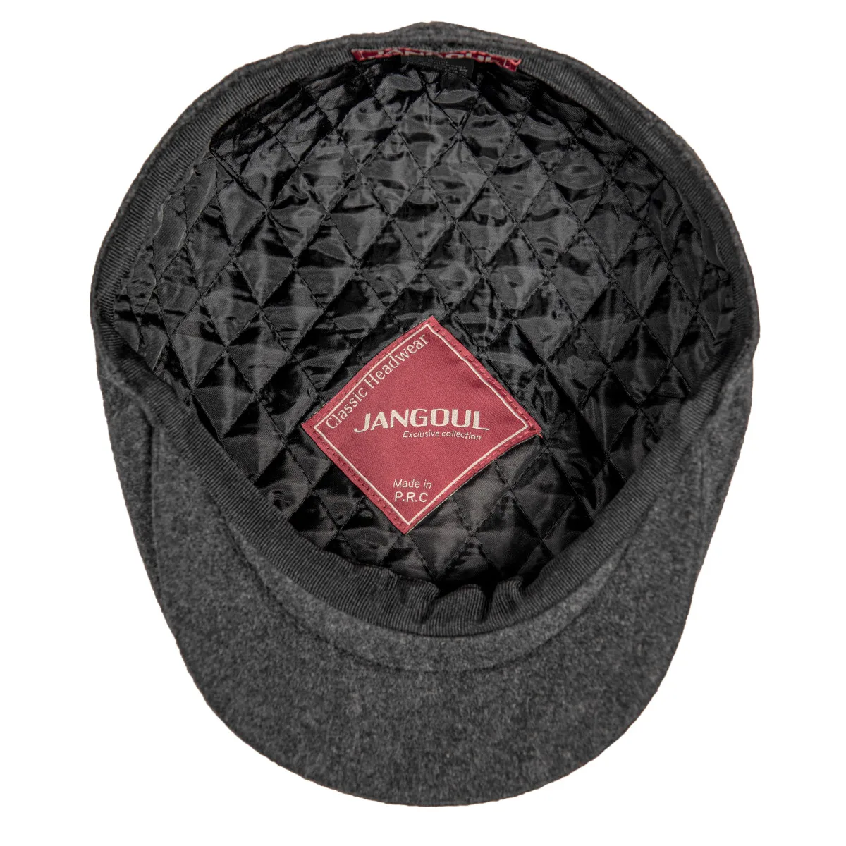 Jangoul-メンズウールブレンドフラットキャップ,男の子用キャップ,フロントボタン,運転用帽子,8パネル