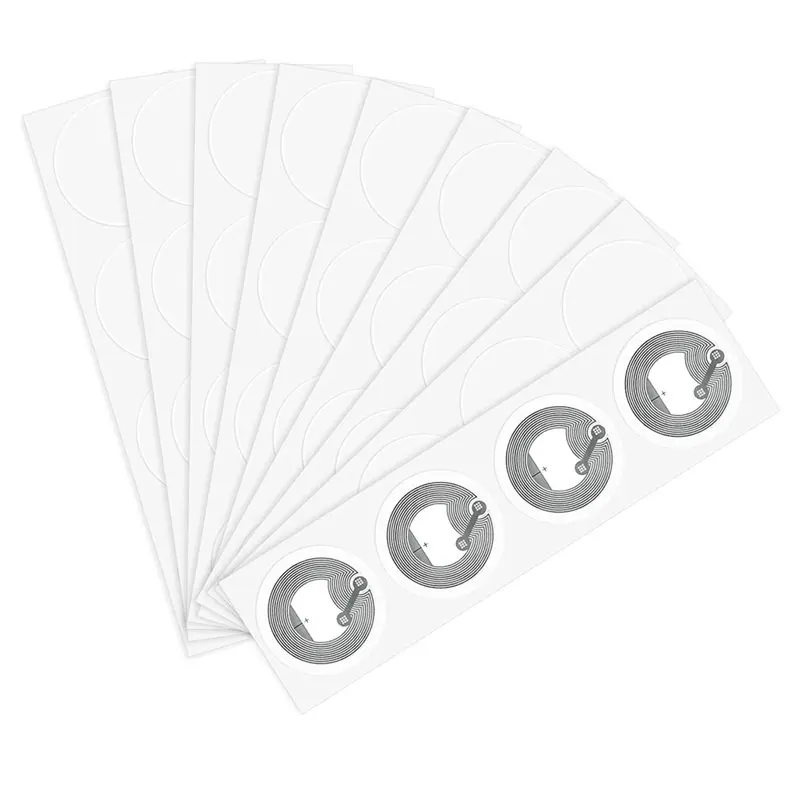 【NOWOŚĆ】Etykiety NFC NTAG213, okrągłe, 50 sztuk, z możliwością ponownego zapisu, 137 bajtów pamięci dla większości urządzeń obsługujących NFC