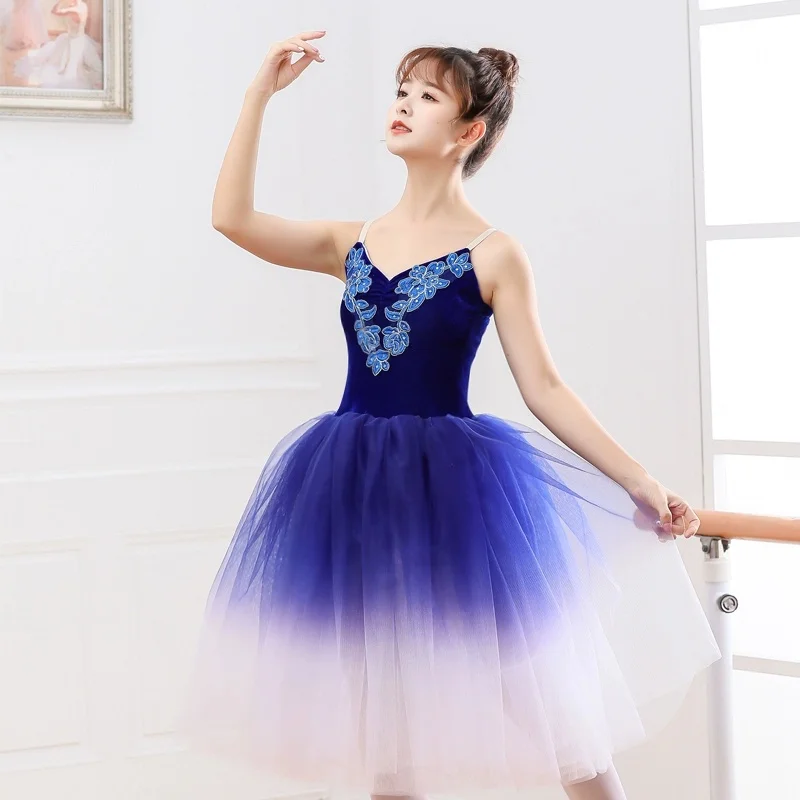 Abito da tutù di balletto Donna adulta Ragazze Abiti da ballo Professionale Lago dei cigni Ballerina Abito per bambini Costume da balletto per feste di danza moderna