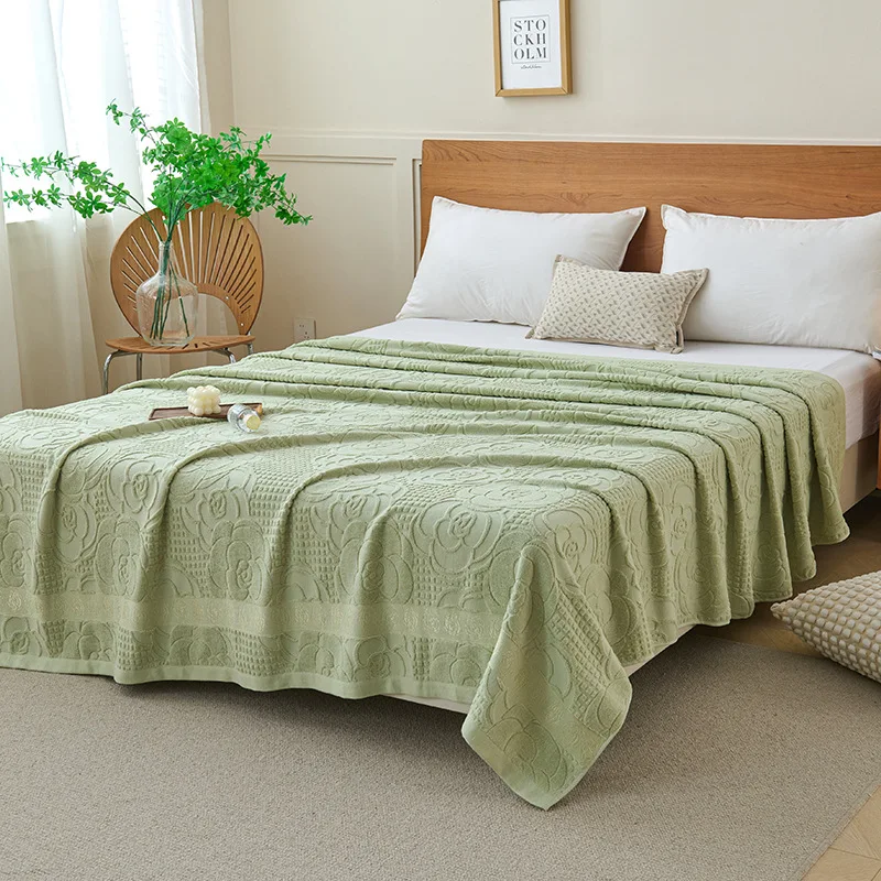 

2025 new cotton classic towel blanket vintage towel quilt pure cotton adult summer thin air conditioner blanket