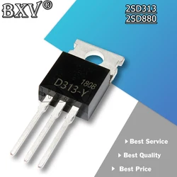10PCS/LOT D880 TO220 Transistor D880 (Y) 2SD313 D313 TO-220 New And Original NPN Silicon Power Transistors