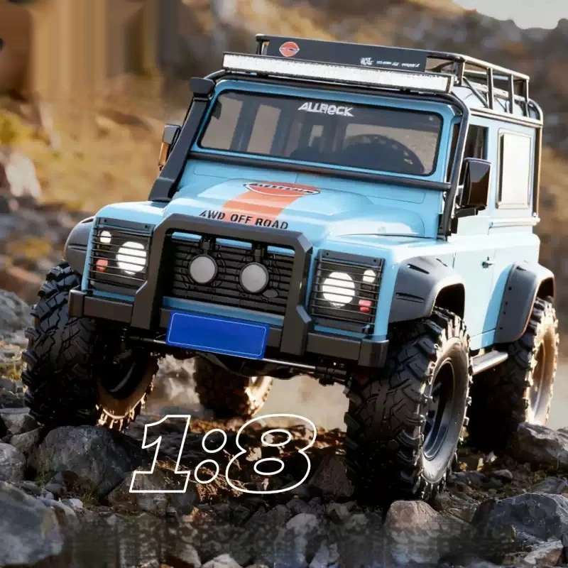 Meijiaxin H8h West Edition Remodeled 1/8 Scale Remote Controlled Simulation Climbing Car Four-Wheel Drive Off-Road Lock Diff Rc