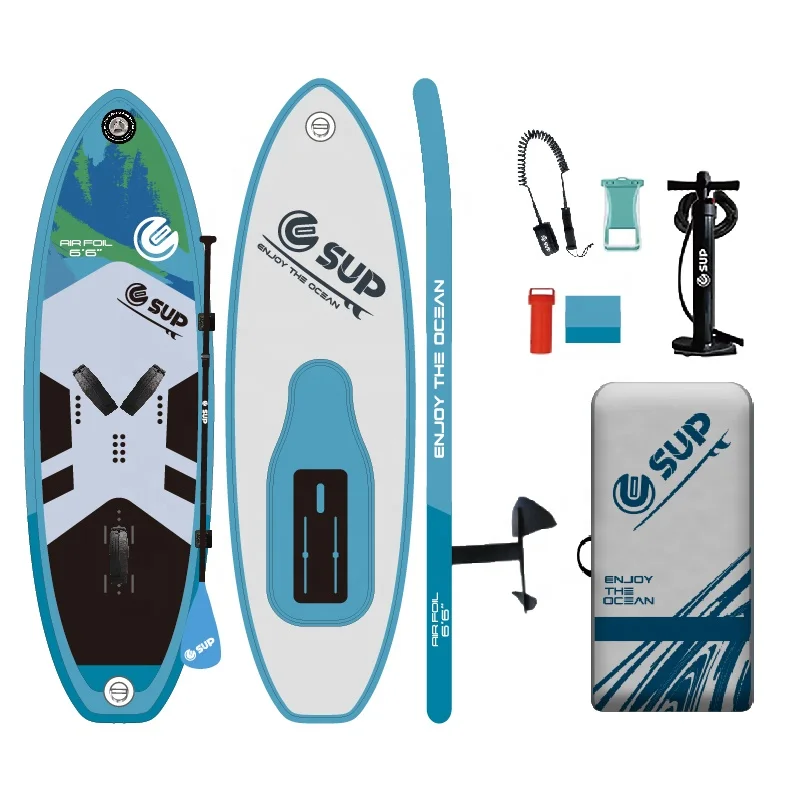 

OEM Wholesale New Design WOVEN Double Layer PVC Inflatable Hydrofoil Surfboard Inflatable Wing Foil Sup Board Kite Surfing