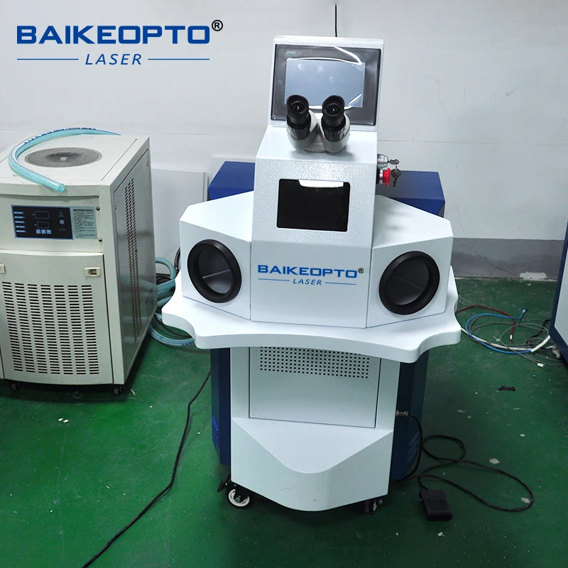BK‑YJW200D 200W Jewelry Laser Spot Welding Machine With Microscope Gold Silver Jewelry Repair Welder