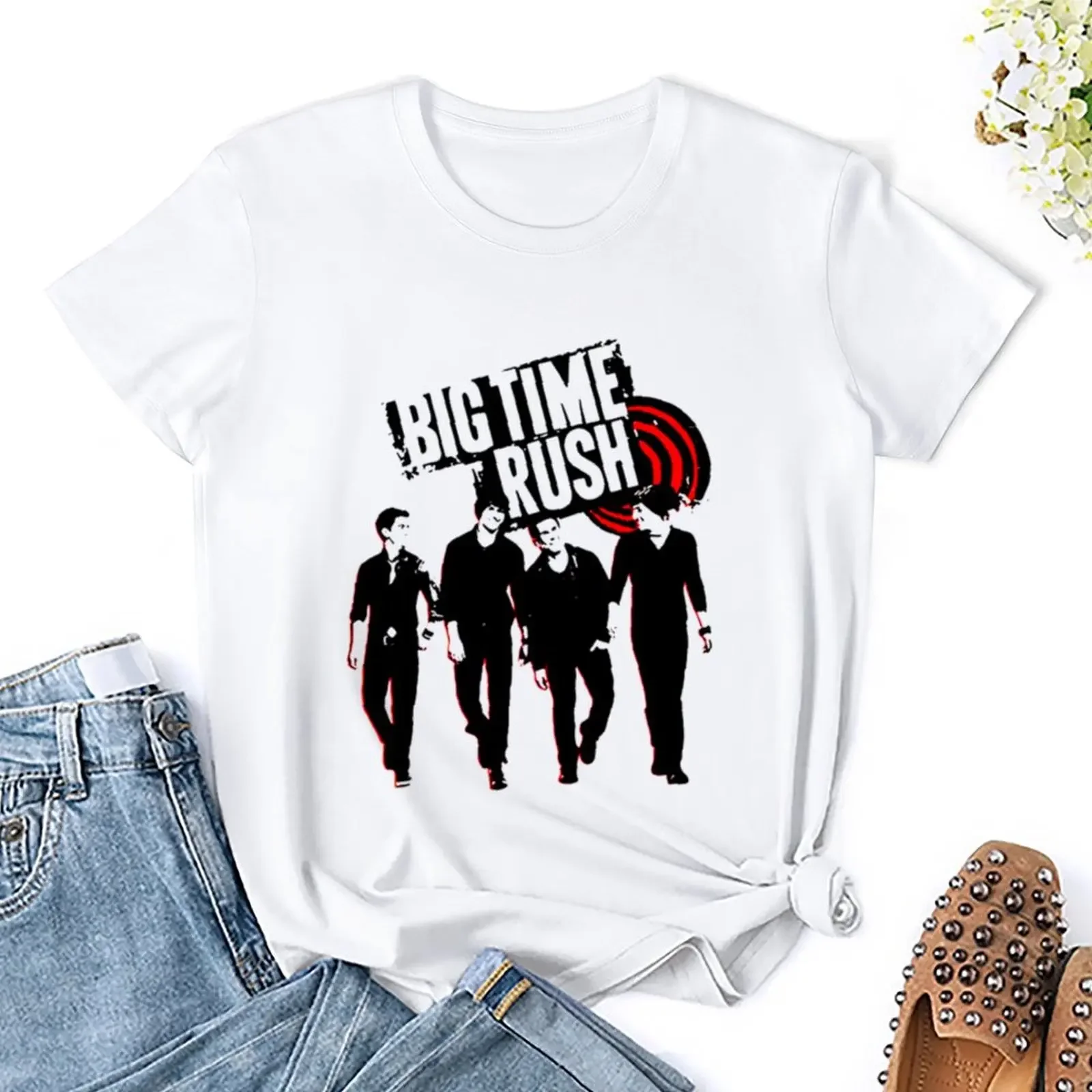 Big Time Rush Band T-shirt anime clothes Blouse luxury designer clothing Women