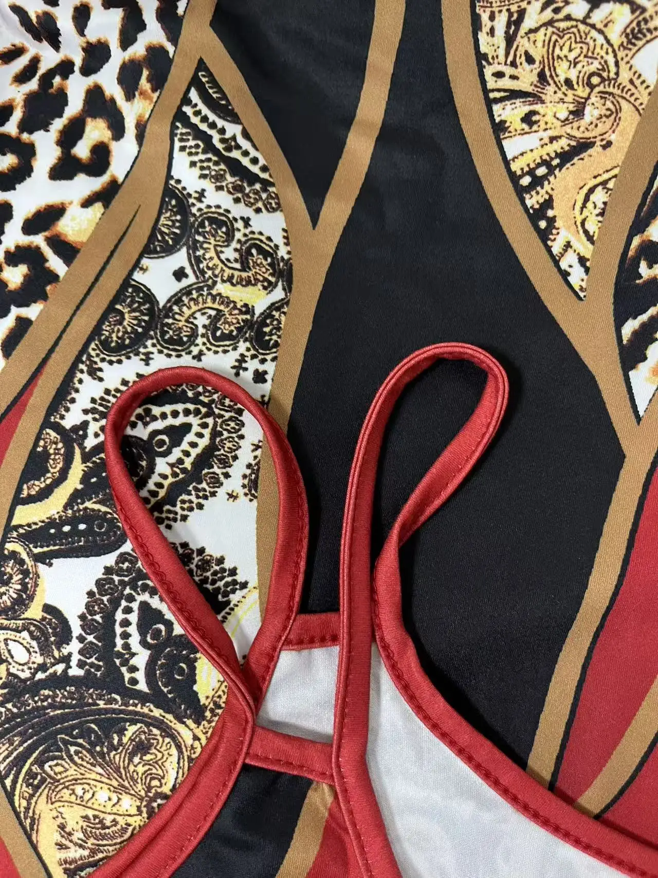 Plus size damesmode asymmetrische geometrisch gestreepte jurk met dubbele bandjes
