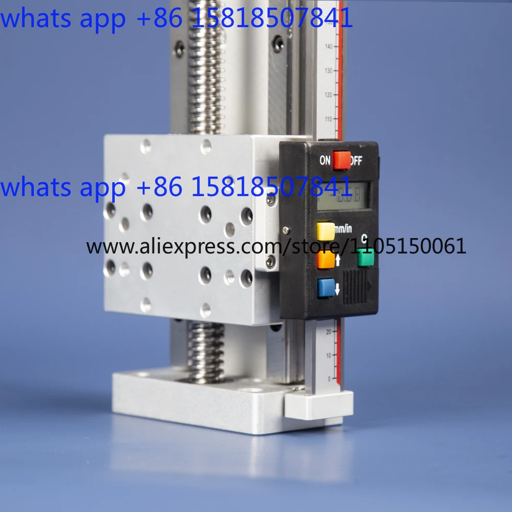 Manual Slide Linear Module T-Screw Fine-tuning Electronic Digital Ruler Cross Precision Guide NS100-D