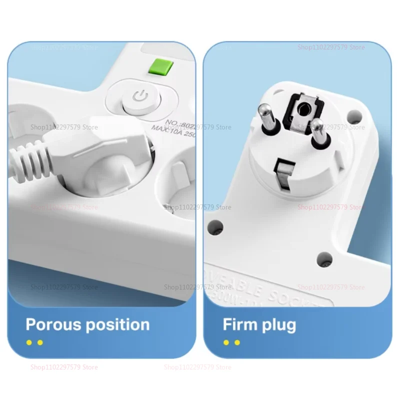 الاتحاد الأوروبي التوصيل المقبس 4 مآخذ قطاع الطاقة مع ضوء الليل ومنفذ USB نوع-C دون تمديد الجدار مهايئ شاحن للمكتب المنزلي #5