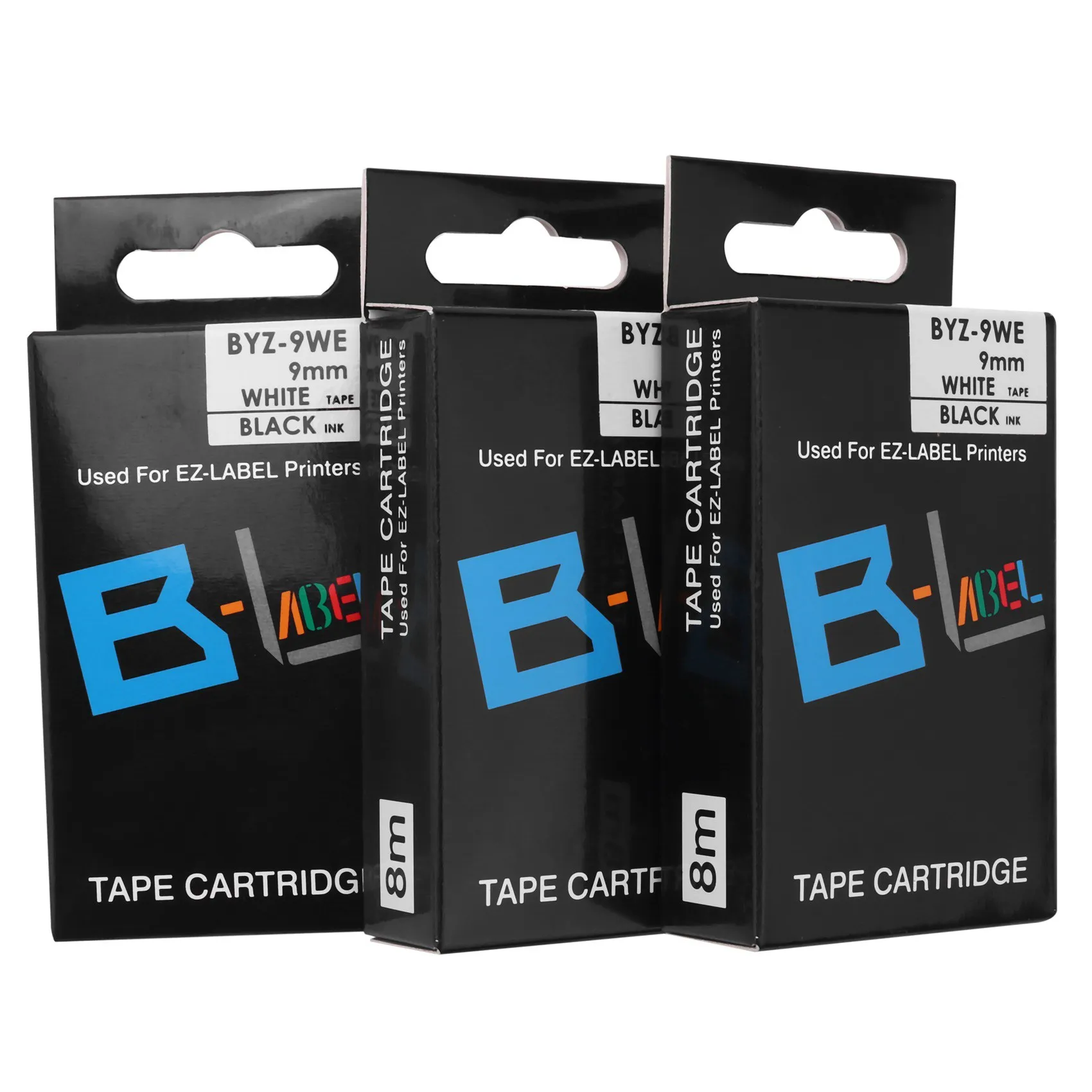 Ingenious-12 Pack 9Mm Black On White Label Tape Label Maker Compatible With KL-120, KL-60, KL-100, KL750B, KL750 Label Makers