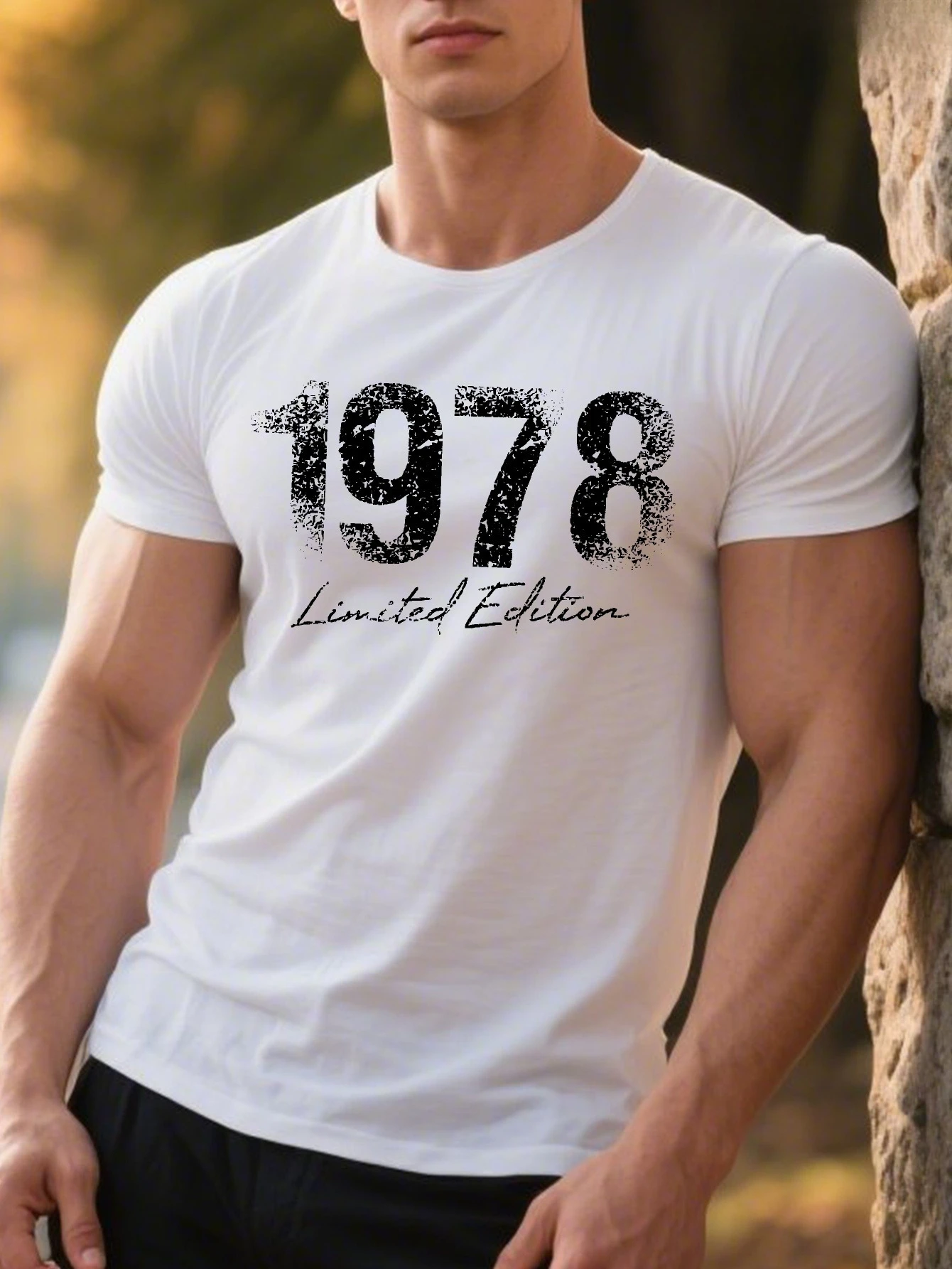 1978 Limited Edition Sports Fitness Quick Drying T Shirt Men Jogging Top Tee Casual Oversize All-season Summer Spring Streetwear