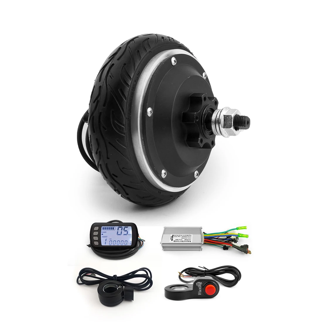 L-faster DIY 24V 350W Low Speed Set 6 Inch Hub Motor Wheel Throttle Reverse Controller kit for electric baby strollers Bike