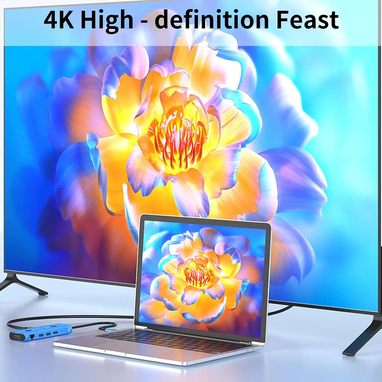 محول Ai USB-C محطة إرساء ذكية من النوع C، محور Ai 12 في 1 يدعم Windows/MacOS، صوت AI DEEPSEEK-R1 HDMI VGA USB RJ45، SD/TF