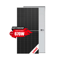 Longi Himo X10 LR7-72HVHF Solar Module Panneau Photovoltaique n Type 640watt 650 Watt Solar Panels