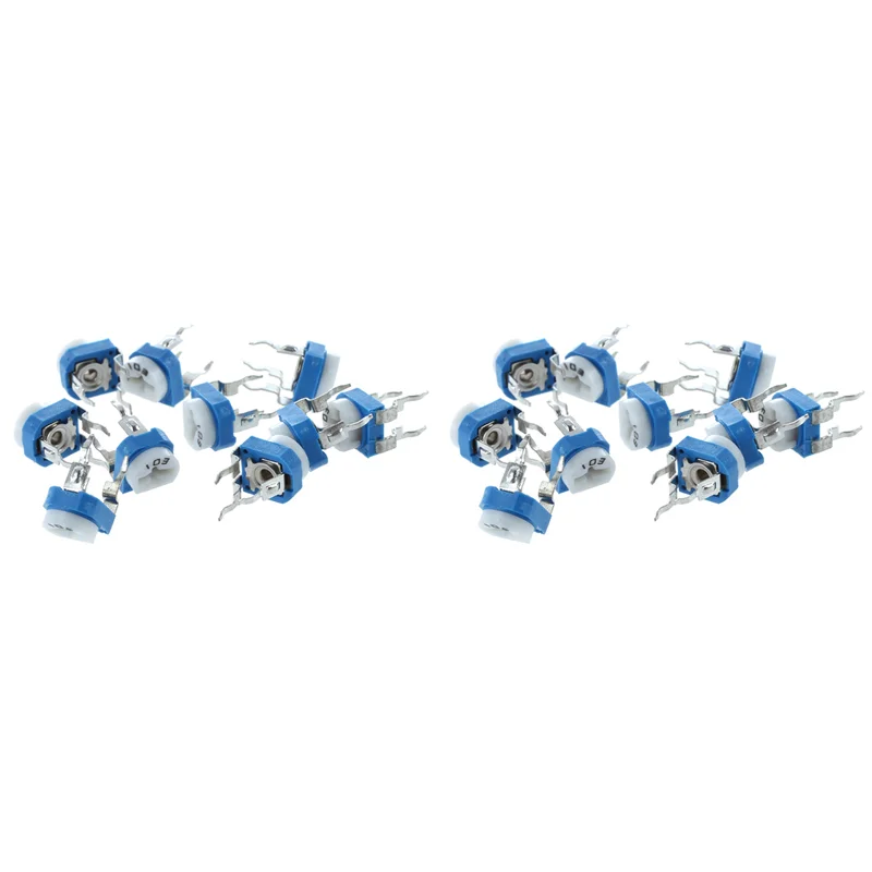 

20Pcs 6Mm 10K Ohm Horizontal Pot Variable Cermet Potentiometer Trimmer Resistor UK-A68E