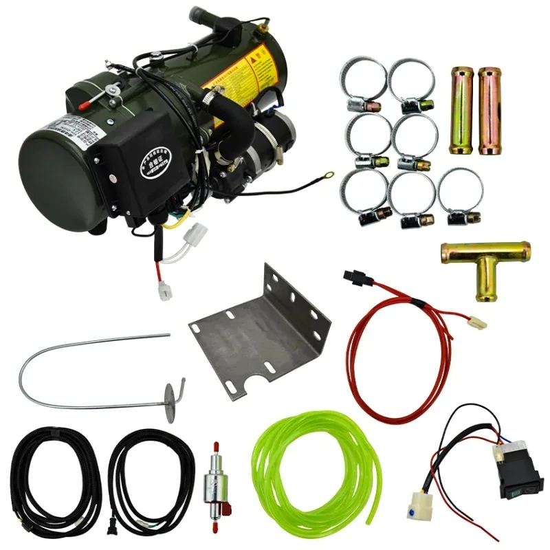 Car Heater 12V/24V 10KW Air Diesel Heater Engine Preheater Diesel Truck Engineering Vehicles Preheating Water Heating Machine