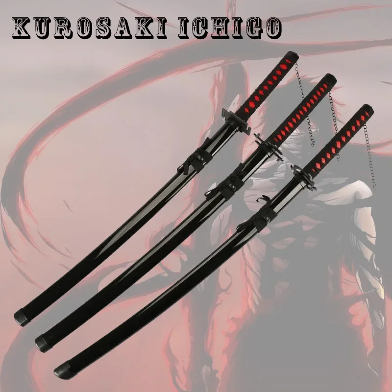 

Katana Japanese Manga Kurosaki Ichigo oul Cutter Sword Zangetsu ichigo bankai sword Cosplay Weapons Wooden Anime Sword