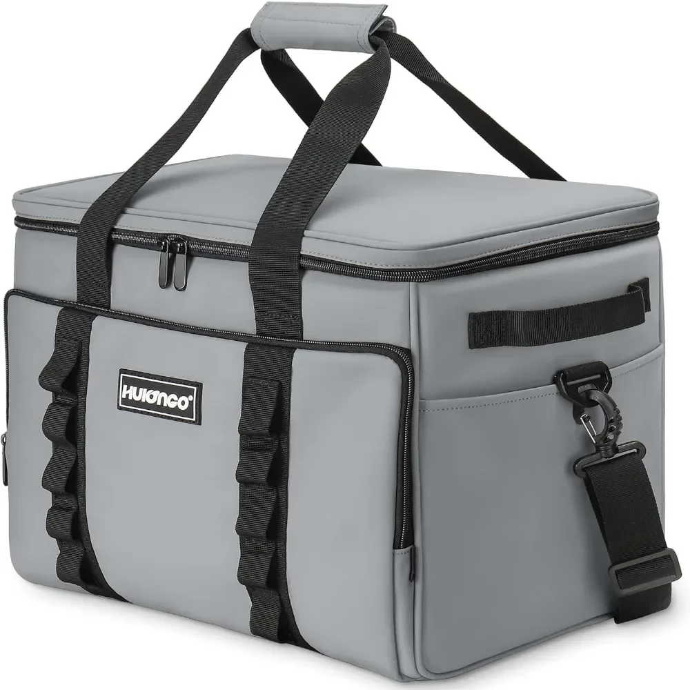 Soft Insulated Cooler Bag Collapsible Large Travel Coolers Soft Sided Coolers Ice Chest, Leakproof, Waterproof, 48-Can