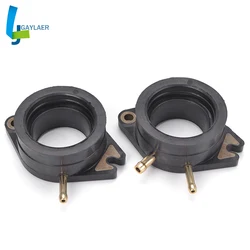 Adaptadores de interface do coletor de admissão, 2 peças carburador carb para yamaha xv700 xv750 xv920 xv1100 virago, 700 750 920 1100