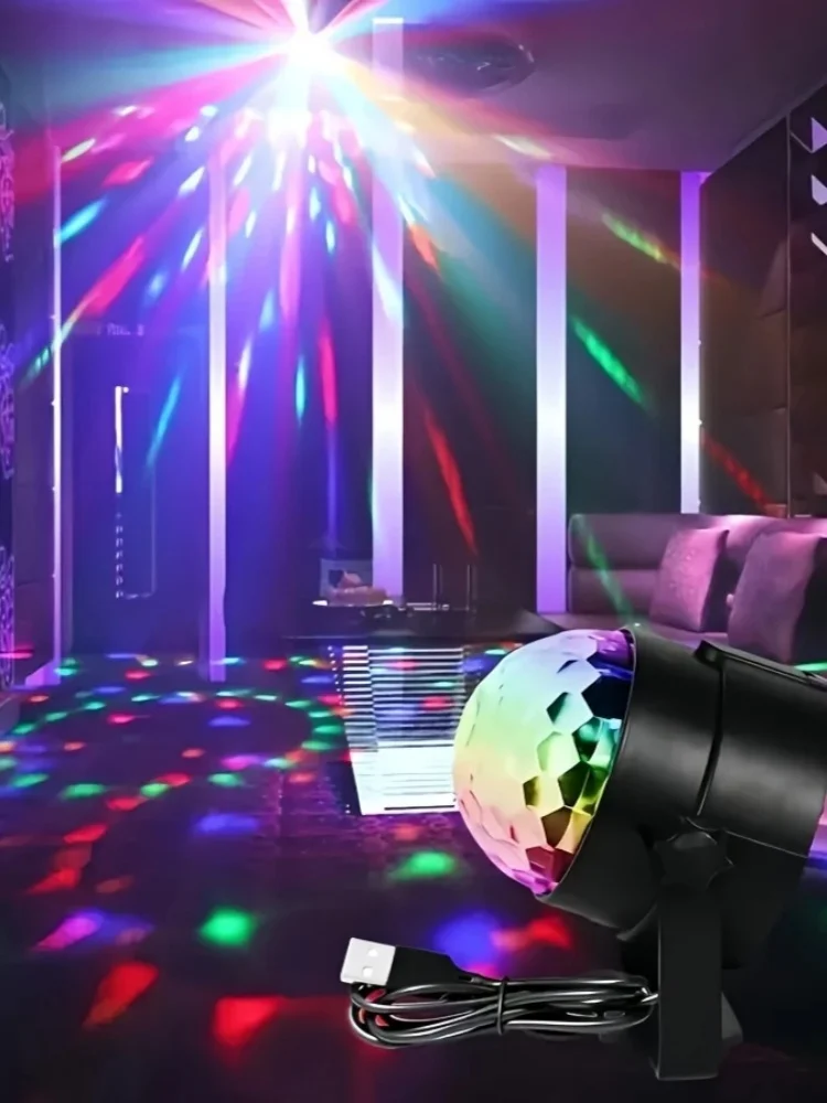 USB カラフルなディスコボールライト LED ポータブル美的ノベルティパーティー照明 USB 電源装飾ボールランプ