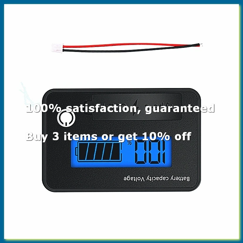 DC 8-30V LCD Digital Battery Voltmeter Capacity Indicator Lithium Acid Battery Voltage Tester Meter Tool TypeC Output,D