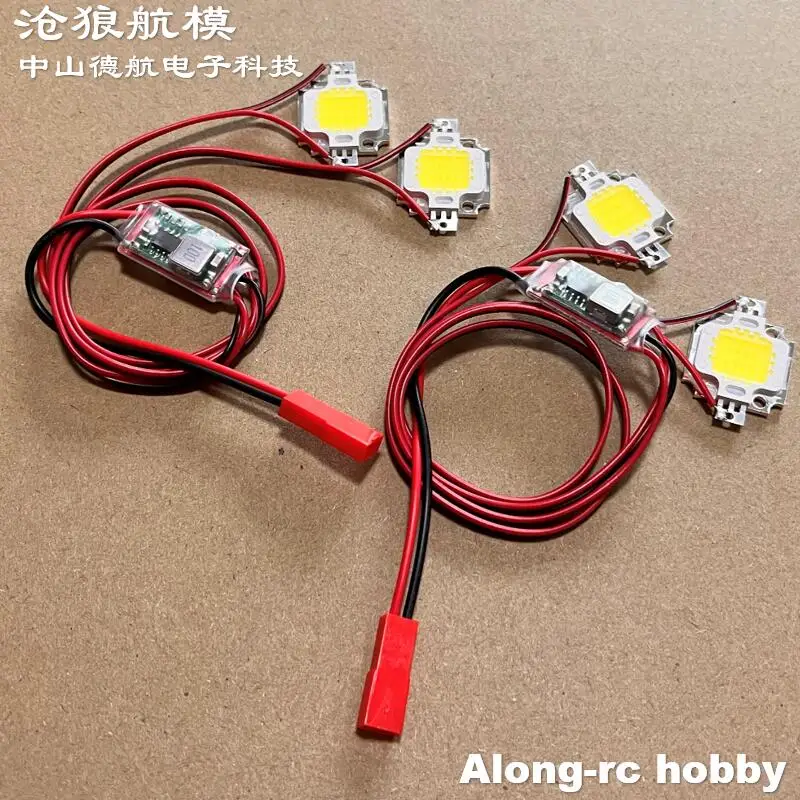 Luci di alta qualità bianco 10W Flash LED 2-6S luce per aerei per QAV 250 4-6 assi RC aereo modelli fai da te Hobby aereo aliante parti