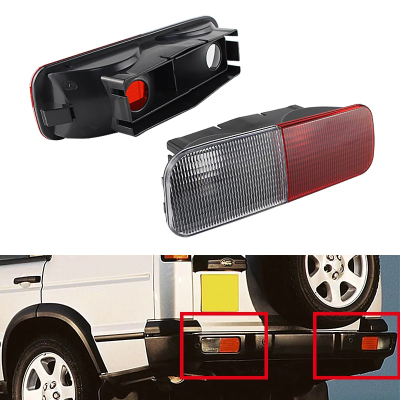 

Turn Signal Indicator Brake Lamp For Land Rover Discovery 2 Rear Bumper Reflector Brake Fog & Reverse Lamp XFB000720 XFB000730