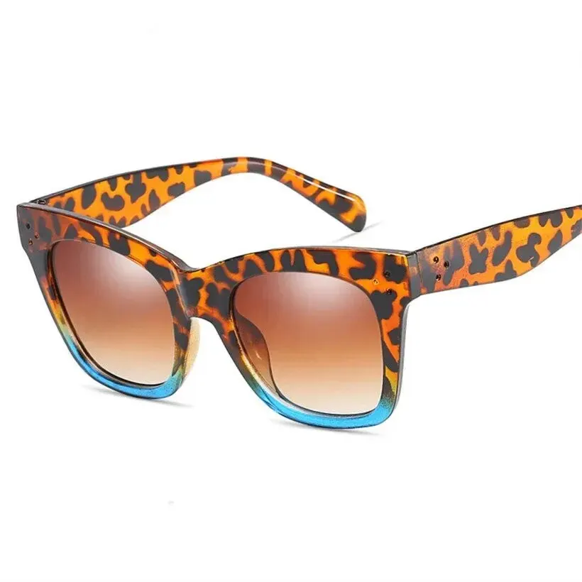 Luxury Rectangle Sunglasses Women Brand Designer PC Frame Gradient Lens Classic Rivet Shades Female Male Fashion Eyewear UV400 image 4
