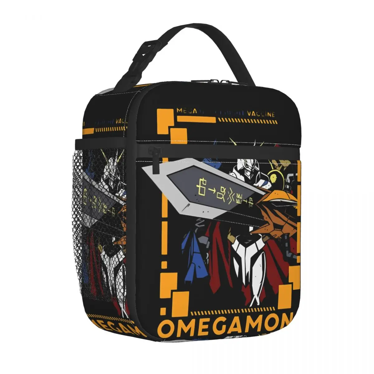 Digimon Omnimon Variants Omnimon Insulated Lunch Bags High Capacity Reusable Thermal Bag Tote Lunch Box Beach Bento Pouch