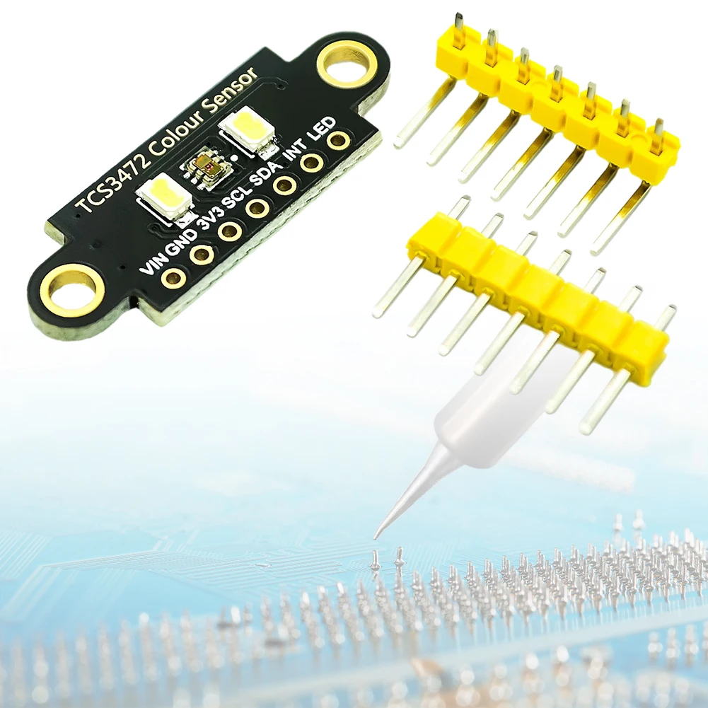 

TCS34725 Color Sensor Recognition Module IIC RGB Color Detector Sensor Module 3.3V/5V RGB Color Sensor for Arduino STM32